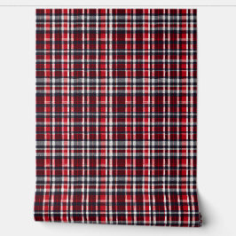 Eleganter, stilvoller Tartan Karierter Karo Gemust Tapete