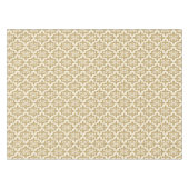 Eleganter, stilvoller weißer Damast Tischdecke (Vorderseite (Horizontal))