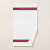 Eleganter, stilvoller weißgestrichener Luxus Badhandtuch Set (Handtuch)