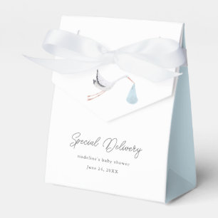 Eleganter Storch-Baby-Party Geschenkschachtel
