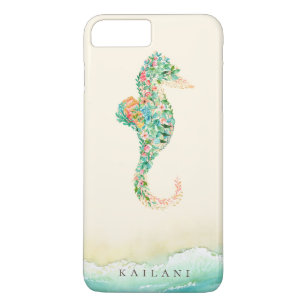Eleganter Strand-botanisches Seepferd Case-Mate iPhone Hülle