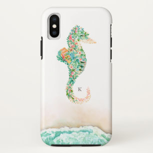 Eleganter Strand-botanisches Seepferd Case-Mate iPhone Hülle