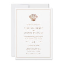 Eleganter Strand Einladung zur Hochzeit