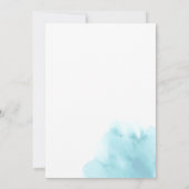 Eleganter Strand Hochzeit Einladung (Rückseite)