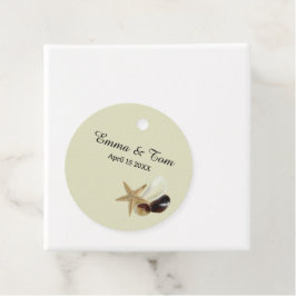 Eleganter Strand Hochzeit Küste Ziel Geschenkanhänger