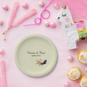 Eleganter Strand Hochzeit Küste Ziel Pappteller (Party)