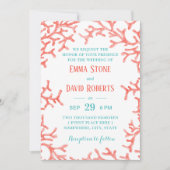 Eleganter Strand mit Korallenriff Einladung (Vorderseite)