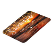 Eleganter Strand-Sommer Save the Date Wedding Magnet (Linke Seite)
