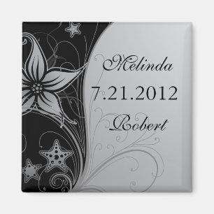 Eleganter Strand-Themed Save the Date Magneten Magnet