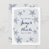 Eleganter Strand von Starfish & Sequins Save the D Ankündigungspostkarte (Vorne/Hinten)