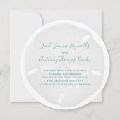 Eleganter Strand Wasserfarbe Tropischer Sand Dolla Einladung (Vorderseite)