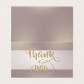Eleganter Streifen Dankeschön Karte (Außenseite Aufgefaltet)