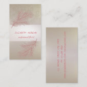 Eleganter Streifen, Spitze, Zweigstelle Glitzer Visitenkarte (Vorne/Hinten)