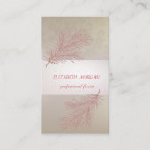 Eleganter Streifen, Spitze, Zweigstelle Glitzer Visitenkarte (Vorderseite)