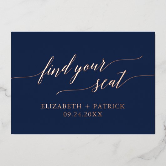 Eleganter Streifenseefahrer Folieneinladung (Vorderseite)