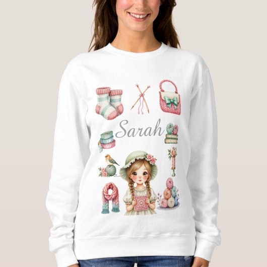 Eleganter Strickpullover Sweatshirt (Vorderseite)