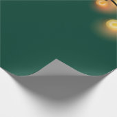 Eleganter String Lights Grüner Urlaub Geschenkpapier (Ecke)