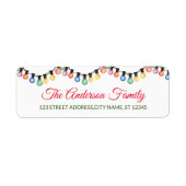 Eleganter String von frohen Weihnachtsstillern (Vorne)