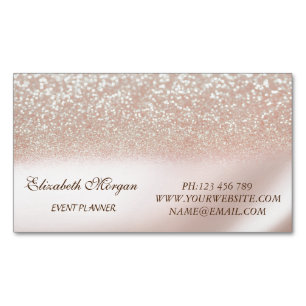 Eleganter Stylischer Moderner Glitter Magnetische Visitenkarte
