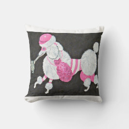 Eleganter Stylischer Pudel Einbrecher Kissen