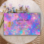 Eleganter Stylish Diamonds Gold Fire Opal Stone Visitenkarte