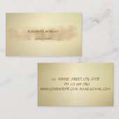 Eleganter Stylish Simple,Imitate Gold Brush Stroke Visitenkarte (Vorne/Hinten)