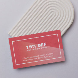 Eleganter stylish Texture Red Beauty Coupon