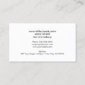 Eleganter stylish Texture Red Beauty Coupon (Rückseite)