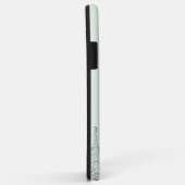 Eleganter, stylisher, grüner Glitzer Tropfen Case-Mate iPhone Hülle (Hinten/Rechts)