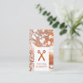 Eleganter, stylistischer Korallenmarmor Visitenkarte (Stehend Vorderseite)