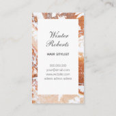 Eleganter, stylistischer Korallenmarmor Visitenkarte (Rückseite)