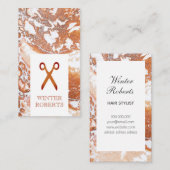 Eleganter, stylistischer Korallenmarmor Visitenkarte (Vorne/Hinten)