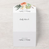 Eleganter Succulent Garden Boho Wedding All In One Einladung (Außenbereich)