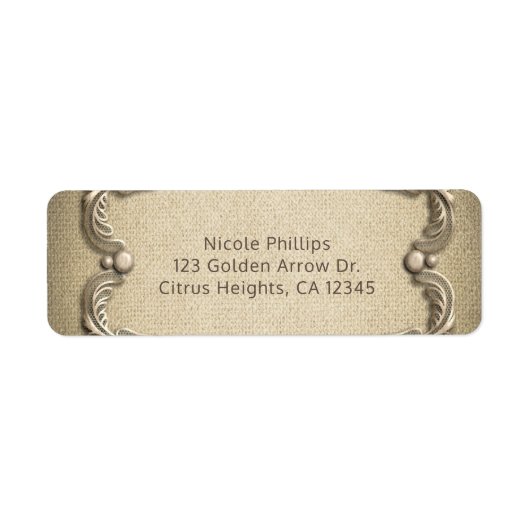 Eleganter Südcharme Rustic Burlap Lace Wedding (Vorne)