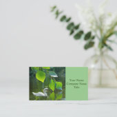 Eleganter Summer Swan Visitenkarte (Stehend Vorderseite)