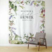 Eleganter Summer Wildblume Shower Foto Stand Wandteppich (Beispiel)
