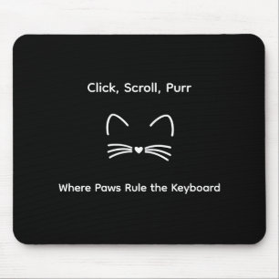 Eleganter Süßer Katzenliebhaber Trendiger Klassisc Mousepad