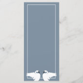 Eleganter Swan, Geburtstagskarte Menükarte (Rückseite)