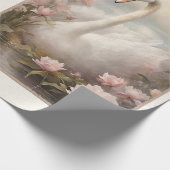 Eleganter Swan Lago Maggiore Geschenkpapier (Ecke)