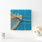 Eleganter Swimmingpool Quadratische Wanduhr (Zuhause)