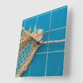 Eleganter Swimmingpool Quadratische Wanduhr (Winkel)