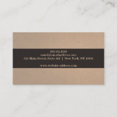 Eleganter Swirl Vine Border Räume Designer Visitenkarte (Rückseite)