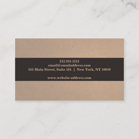 Eleganter Swirl Vine Border Räume Designer Visitenkarte (Rückseite)