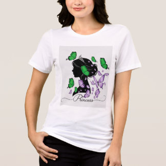 Eleganter T - Shirt "Prinzessin der Schmetterlinge