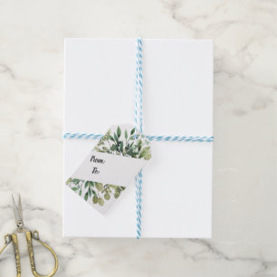 Eleganter Tableau Stil Geschenkanhänger