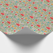 Eleganter Tableau Stil Geschenkpapier (Ecke)