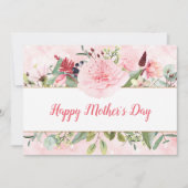 Eleganter Tag der Blume Einladung (Vorderseite)