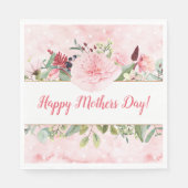 Eleganter Tag der Blume Serviette (Vorderseite)