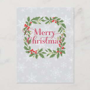 Eleganter Tannenbaum-Weihnachtsgruß  Feiertagspostkarte