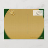 Eleganter Taubenfrieden "Weihnachtsfeiertag" Feiertagspostkarte (Rückseite)